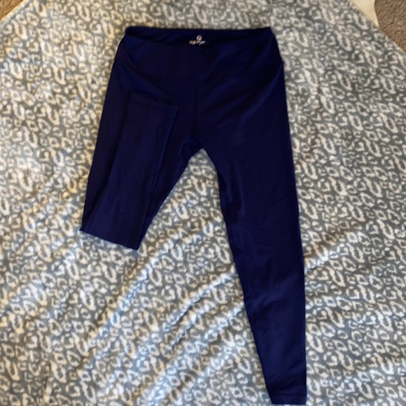 Work out leggings,dark blue,brand 90 Degree,size L, - Picture 1 of 3